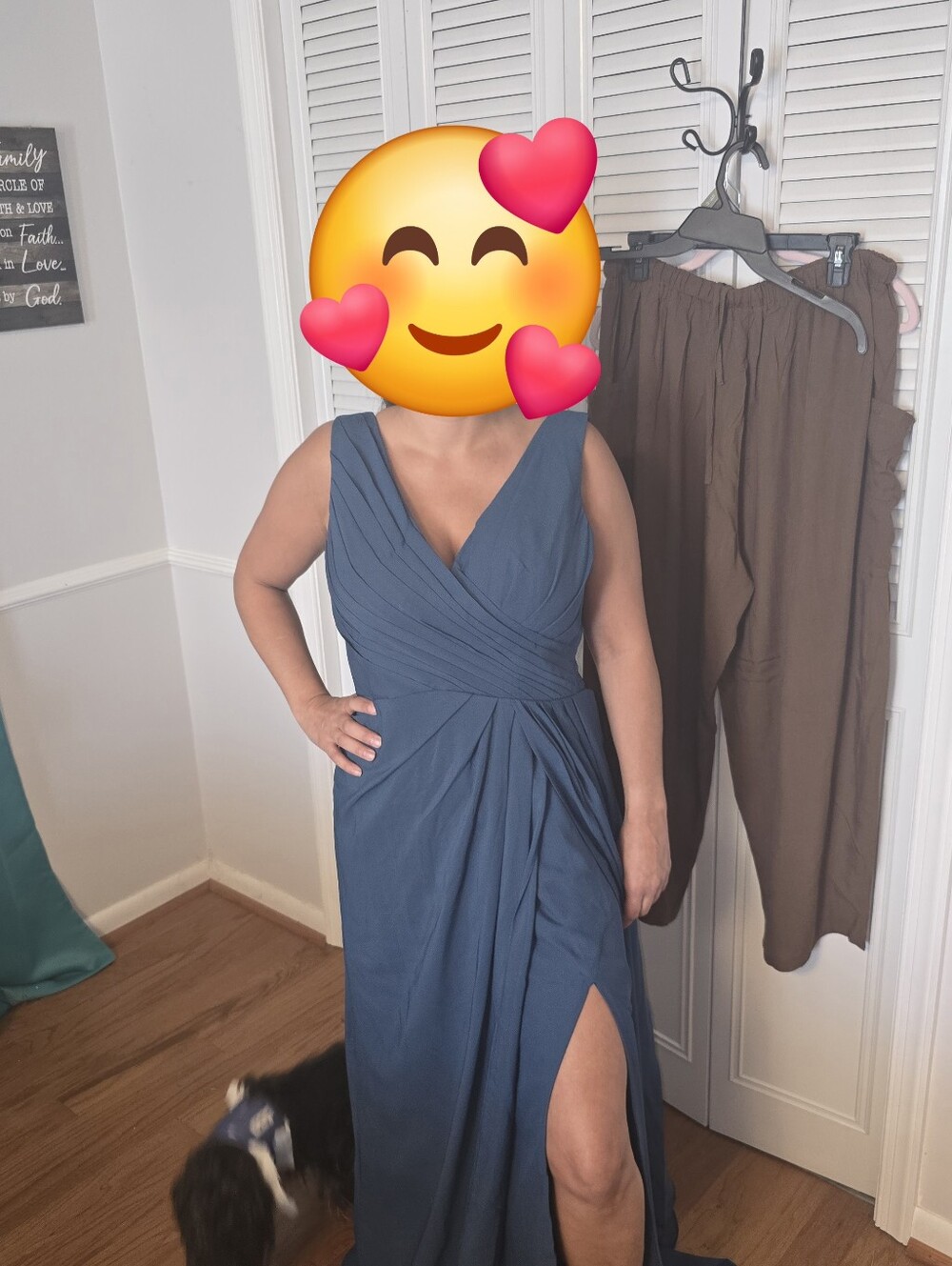 Deep Teal V-Neck Sleeveless Maxi Dress